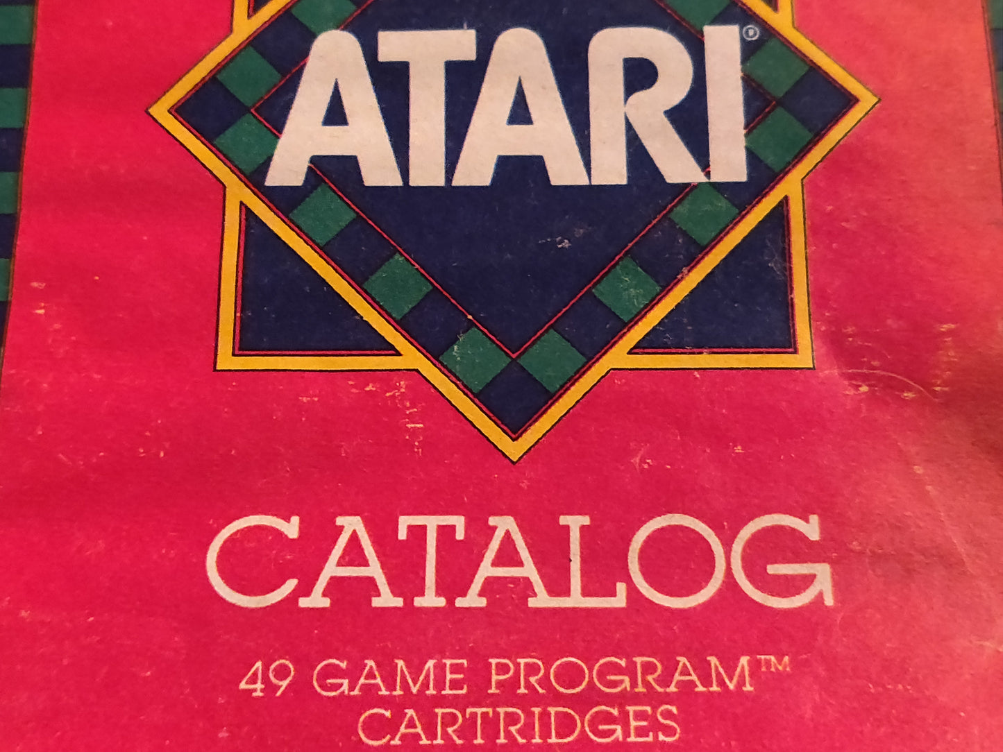 Atari Original 1982 Game Catalog that came with the 2600 VCS Game System